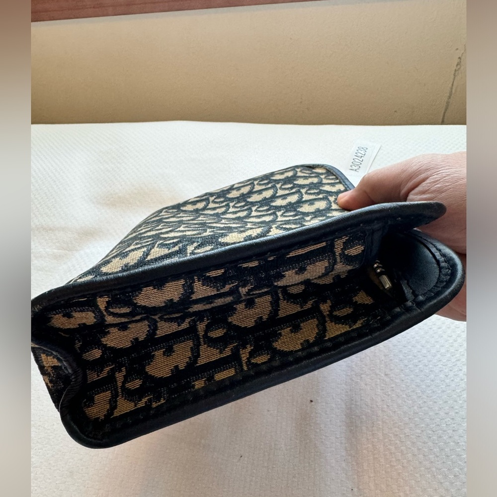 Dior Blue and Tan Clutch - Picture 11 of 16